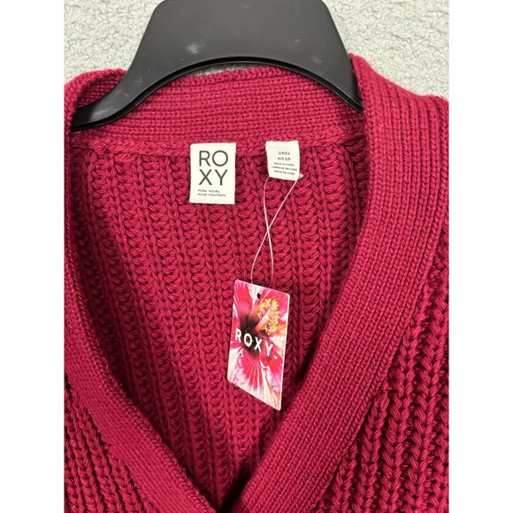 Roxy Women's Rumba Red Button-Up Cardigan Sweater Size Small New With Tag's. - Picture 6 of 8